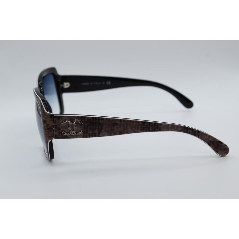 Chanel 5221 1309/3B Pixelated Brown Snakeskin Sunglasses - Picture 3 of 5
